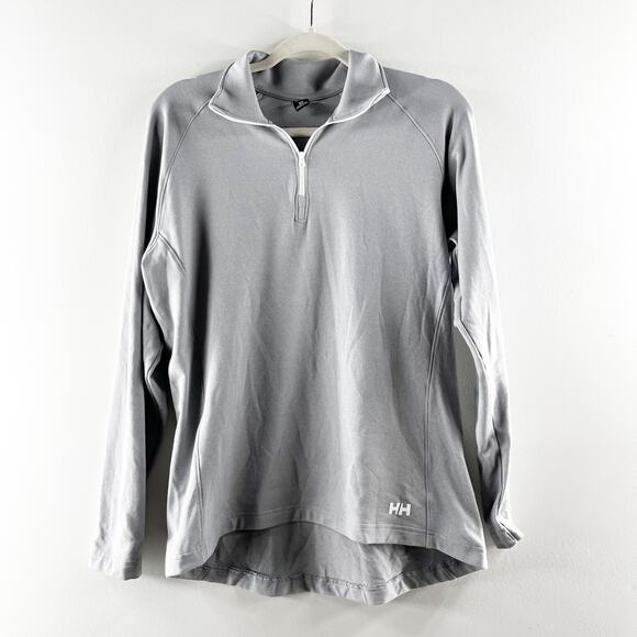 Helly Hansen Verglas Ultra Soft Long Sleeve 1/2 Zip Fleece Top Mellow Grey Large - Picture 3 of 7